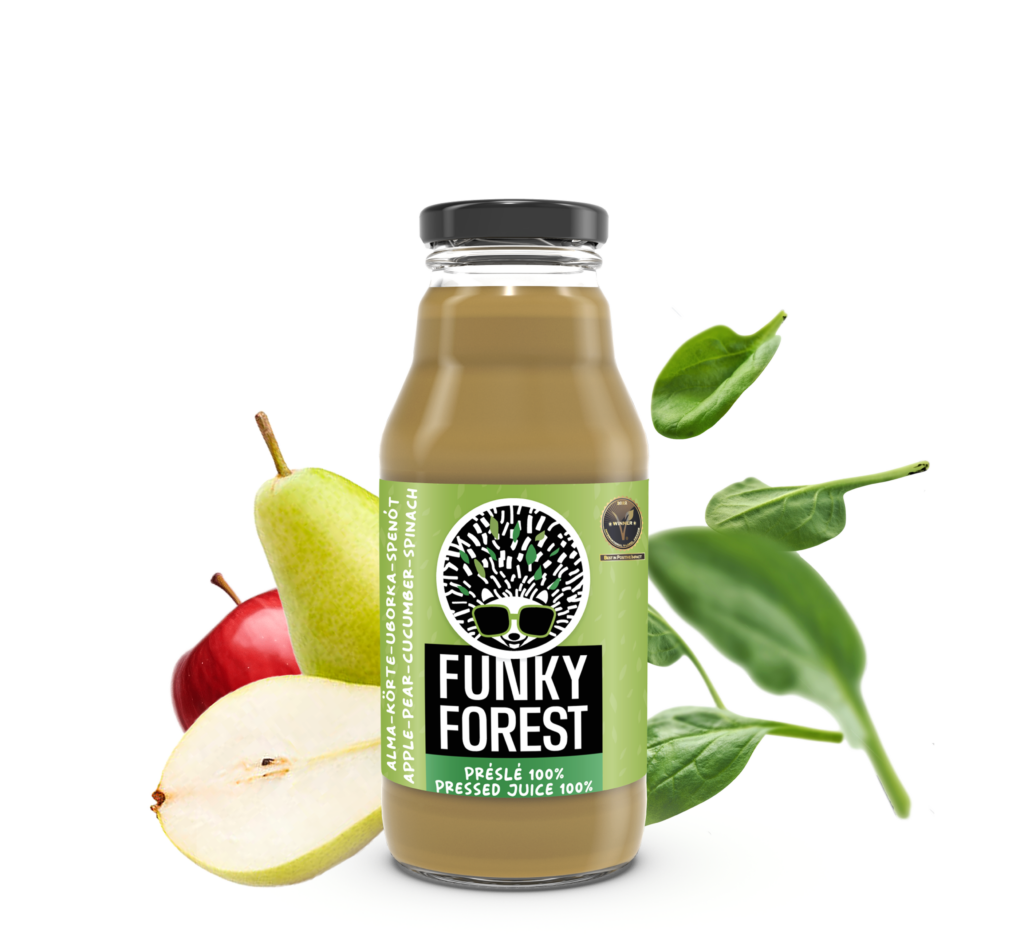 Pressed juice – cucumber-spinach-pear-apple 330 ml